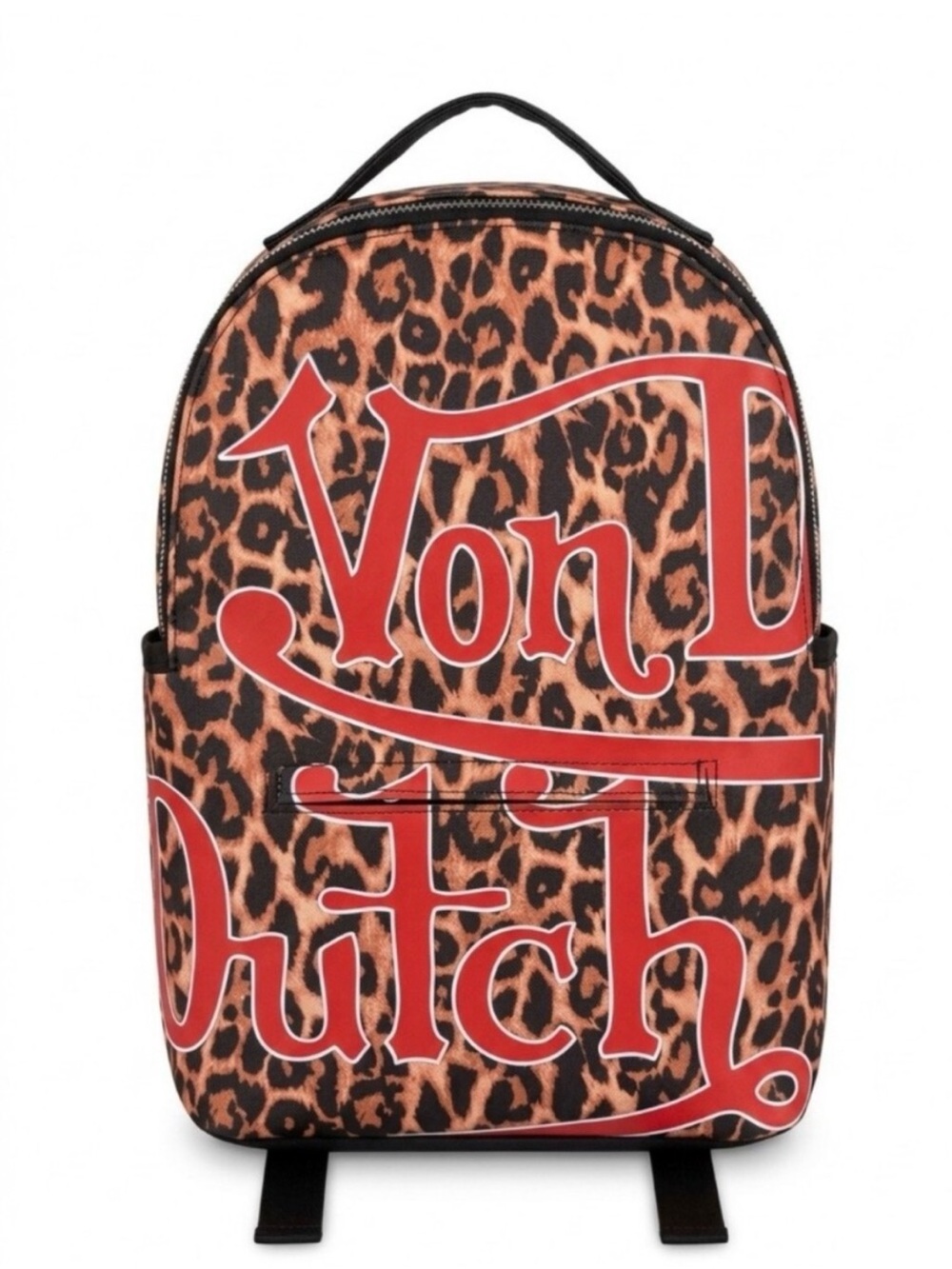 Von Dutch Large Leopard Print Backpack